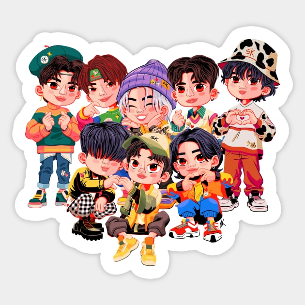 Stray Kids Sticker by nocturnallygeekyme